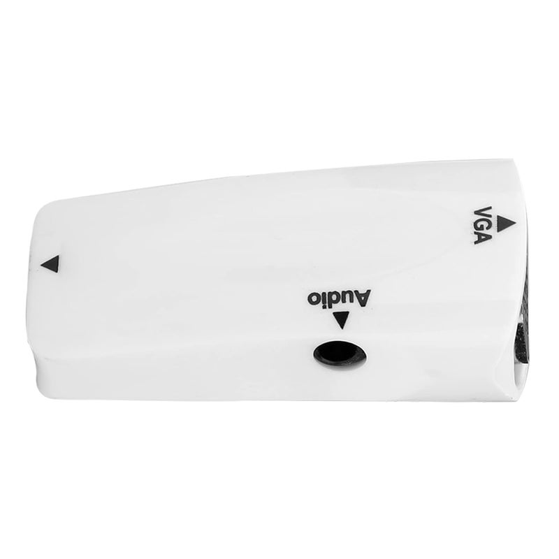 White 1080p to VGA Converter Adapter for DVD Player Camera Stable Energy Management - Image 4